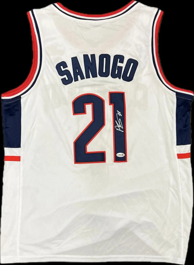 Adama Sanogo Signed Jersey PSA UConn Huskies Autographed