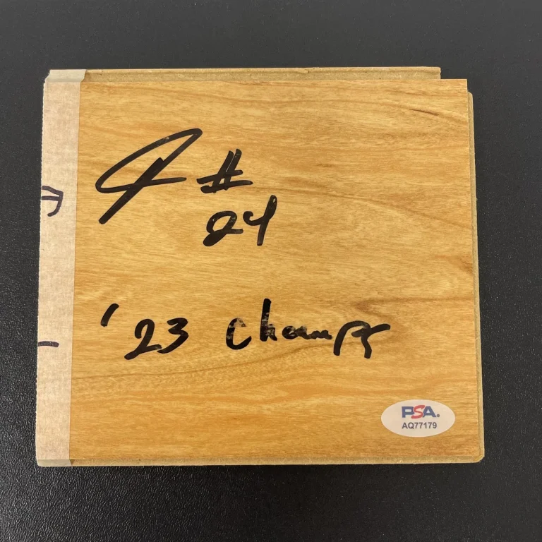 Jordan Hawkins UConn Huskies Signed Floorboard NCAA PSA
