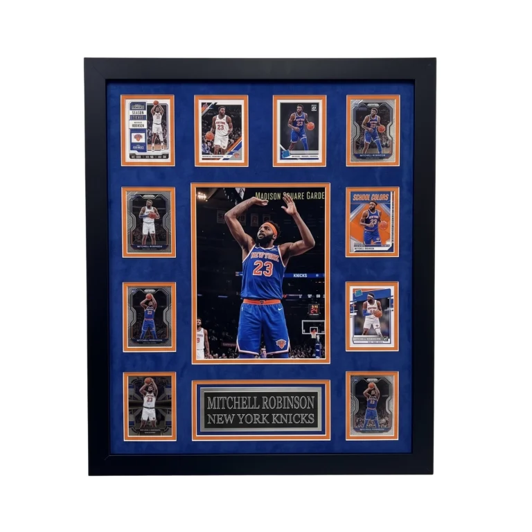 Mitchell Robinson 10-Card Custom Framed Display Piece New York Knicks