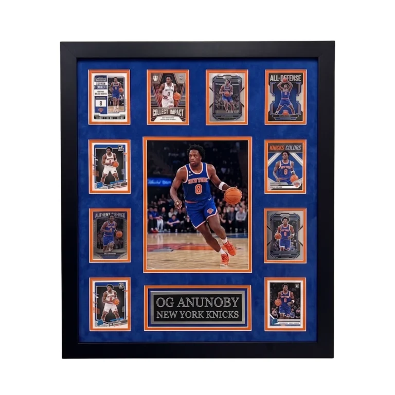 OG Anunoby 10-Card Custom Framed Display Piece New York Knicks