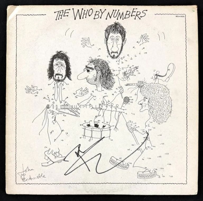Pete Townshend Signed Autograph The Who By Numbers Album Record LP w/ JSA COA