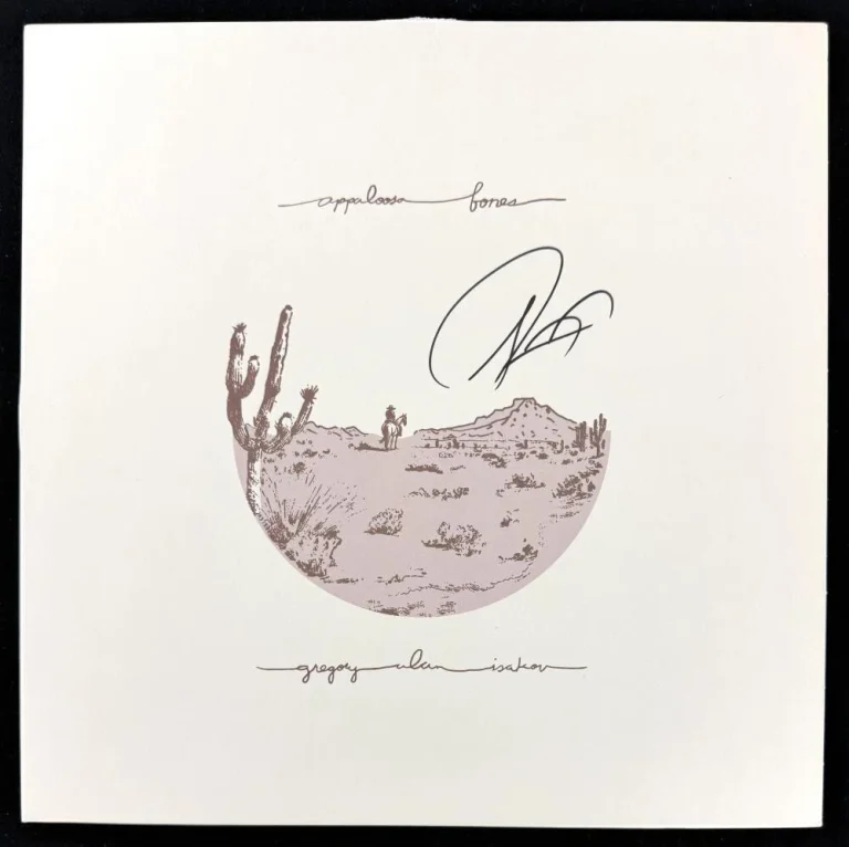Gregory Alan Isakov Signed Autograph Appaloosa Bones Album Vinyl Record JSA COA