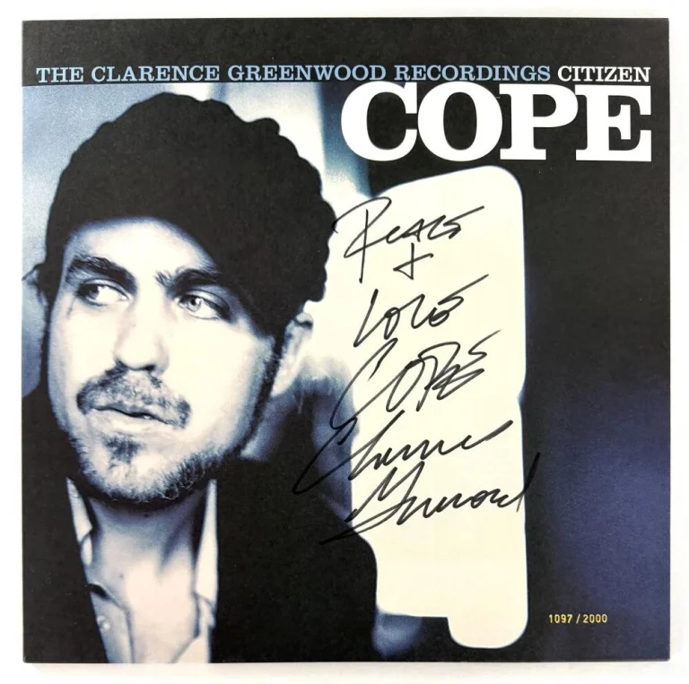 Citizen Cope Signed Autograph Clarence Greenwood Recordings Album Record JSA COA
