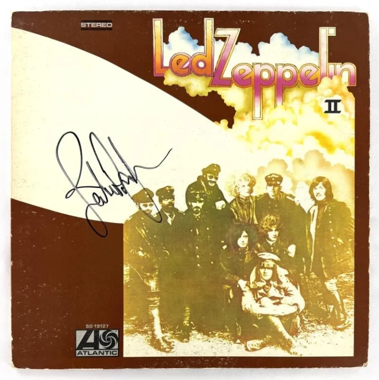 John Paul Jones Signed Autograph Led Zeppelin II Album Vinyl Record LP - JSA COA