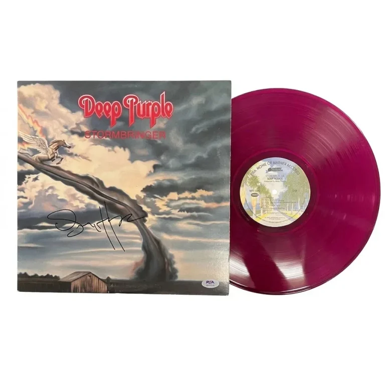 Glenn Hughes Signed Stormbringer Vinyl PSA Album Autographed