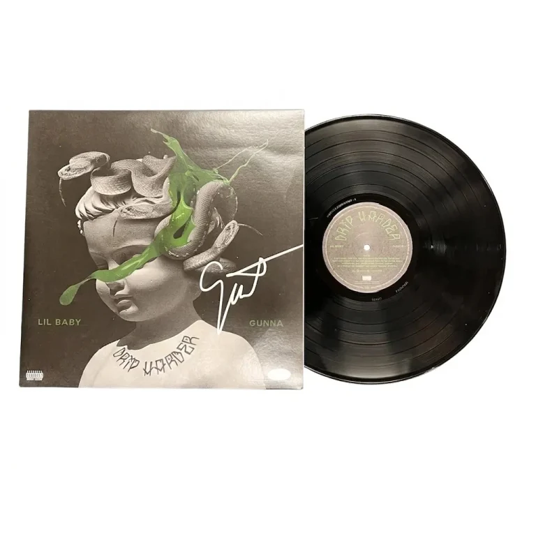 Gunna Signed Drip Harder Vinyl PSA Album Autographed