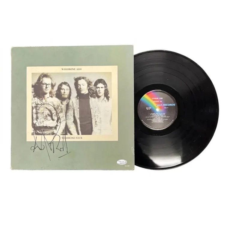 Andy Powell Signed Wishbone Four Vinyl PSA Album Autographed