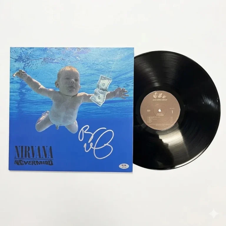 Butch Vig signed Nevermind Vinyl PSA Album Autographed