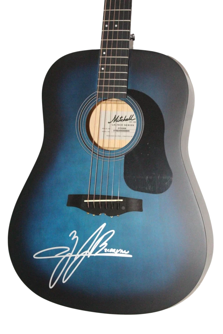 Zach Bryan Signed Autograph Acoustic Guitar - Great American Bar Scene JSA COA