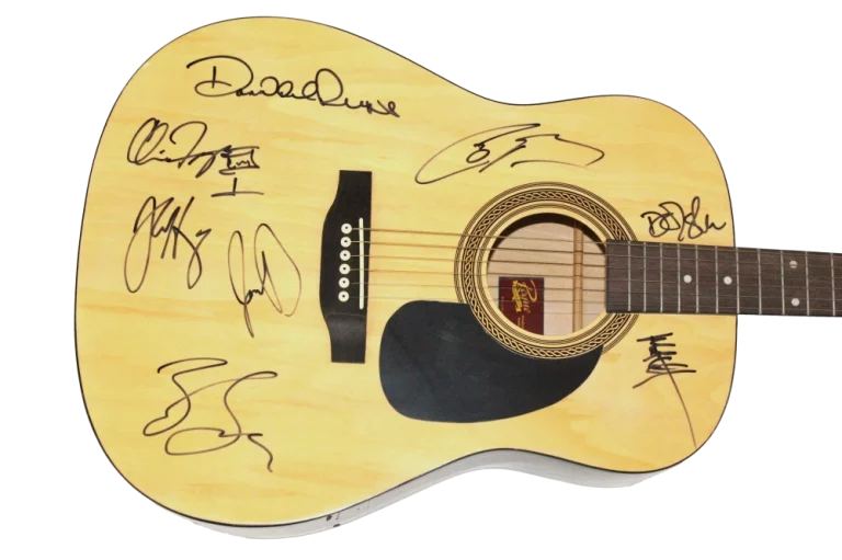 Zac Brown Full Band x8 Signed Autograph Acoustic Guitar - The Foundation JSA COA
