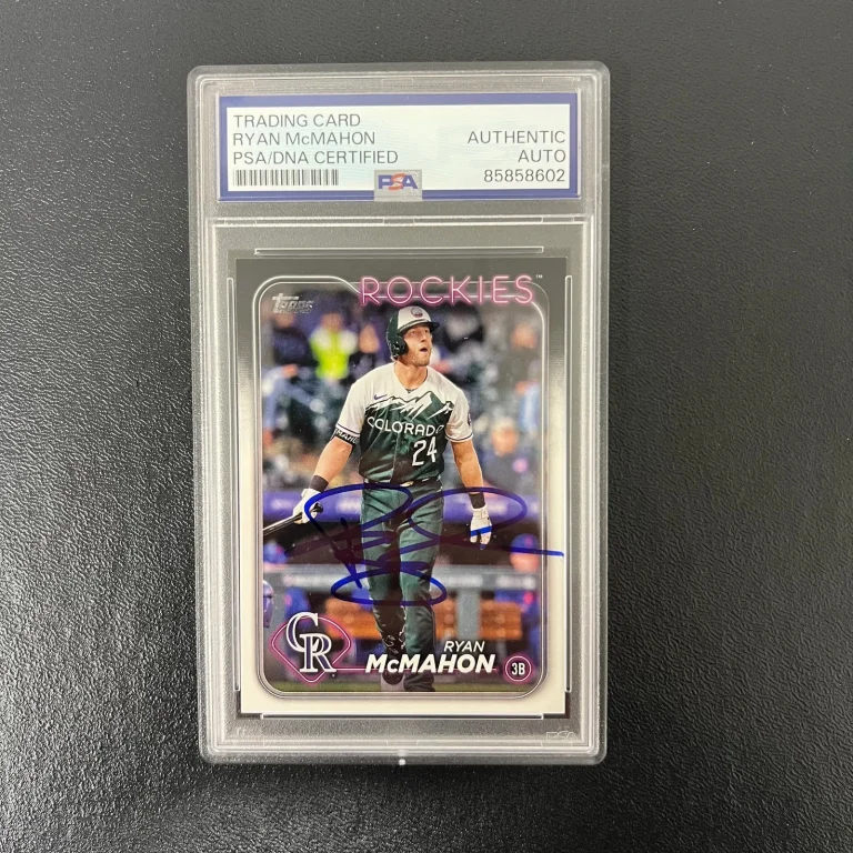 2024 Topps Series Two#462 Ryan McMahon Signed Card PSA Colorado Rockies