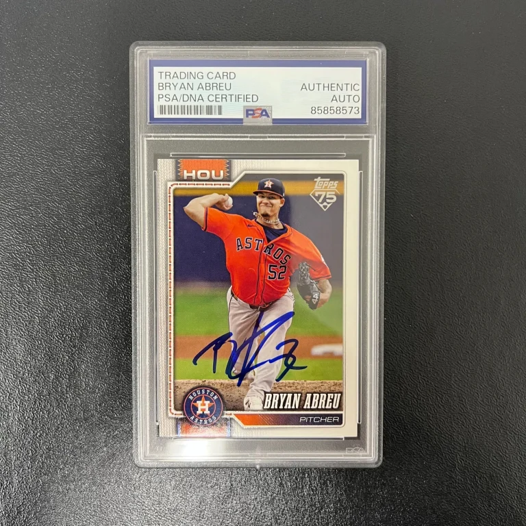 2026 Topps 75#231 Bryan Abreu Signed Card PSA Houston Astros