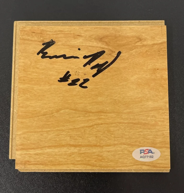 Brandin Podziemski. Golden State Warriors Signed Floorboard NBA PSA