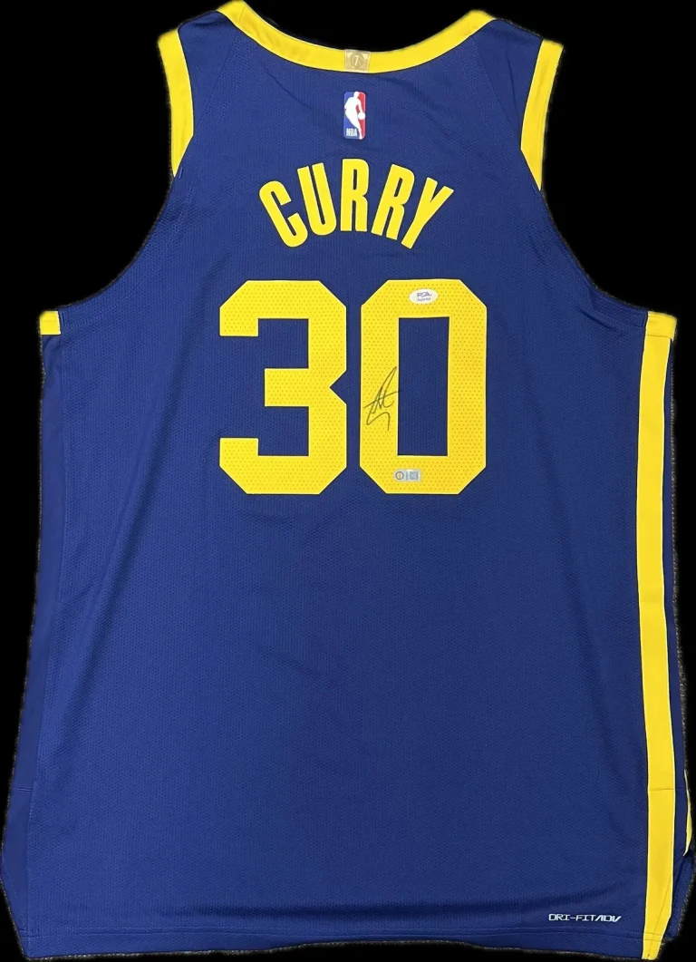 Stephen Curry Signed Jersey PSA Golden State Warriors Autographed