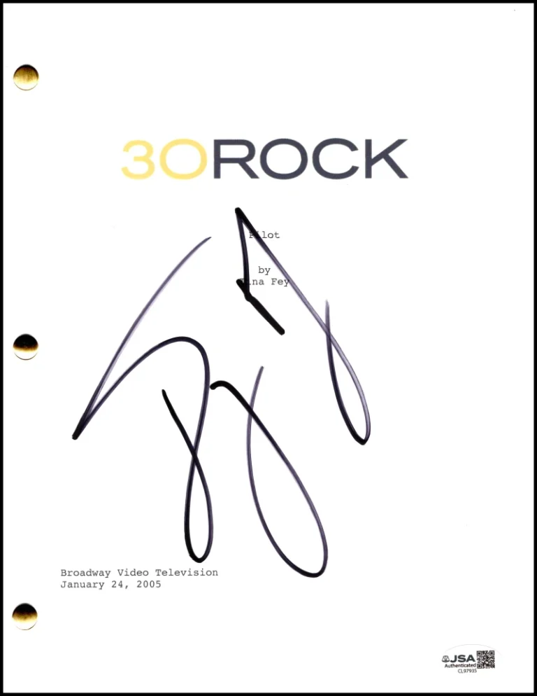 Tracy Morgan Signed Autograph 30 Rock Full Pilot Script Screenplay w/ JSA COA