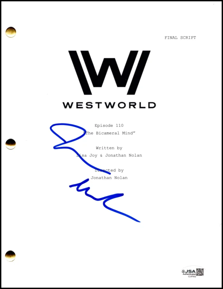 James Marsden Signed Autograph Westworld Episode Script Screenplay w/ JSA COA