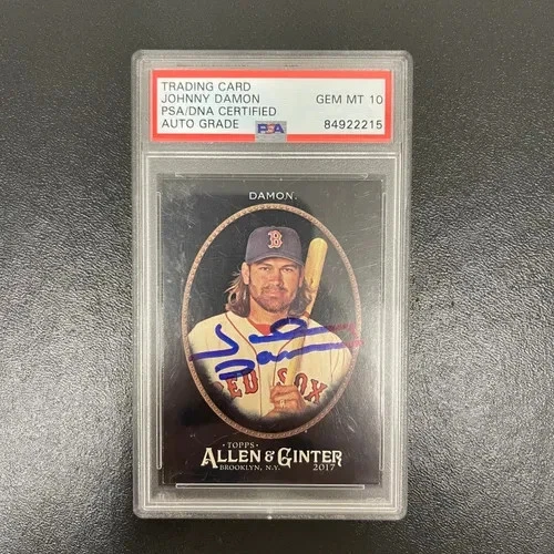 2017 Topps Allen & Ginter X#35 Johnny Damon Signed Card PSA Auto 10 Red Sox