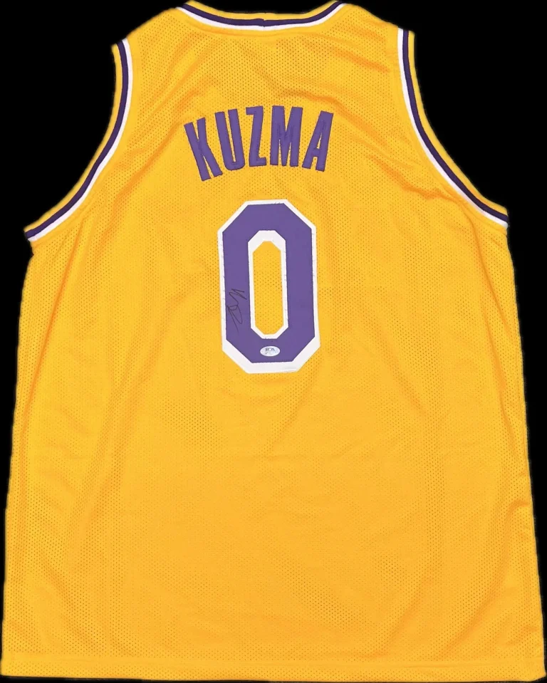 Kyle Kuzma Signed Jersey PSA Los Angeles Lakers Autographed