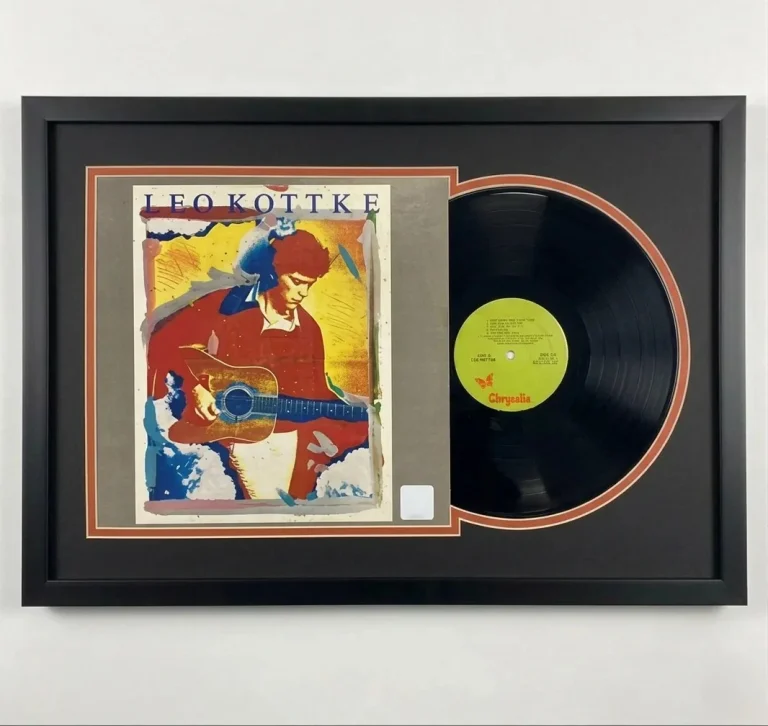 Leo Kottke Signed Leo Kottke Custom Framed Vinyl PSA Album Autographed