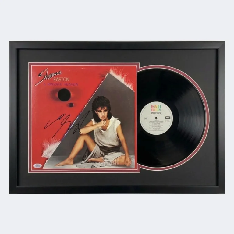 Sheena Easton Signed A Private Heaven Custom Framed Vinyl Album PSA Autographed