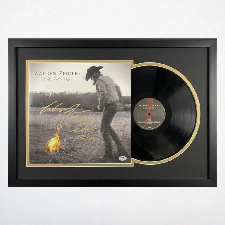 Warren Zeiders Signed Pretty Little Poison Custom Framed  Vinyl Album PSA