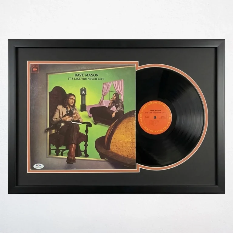 Dave Mason Signed It’s Like You Never Left Custom Framed Vinyl Album PSA