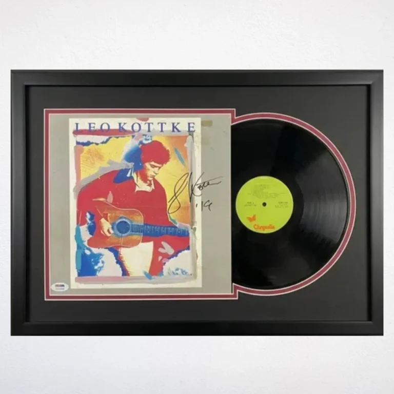 Leo Kottke Signed Leo Kottke Custom Framed Viny Album PSA Autographed