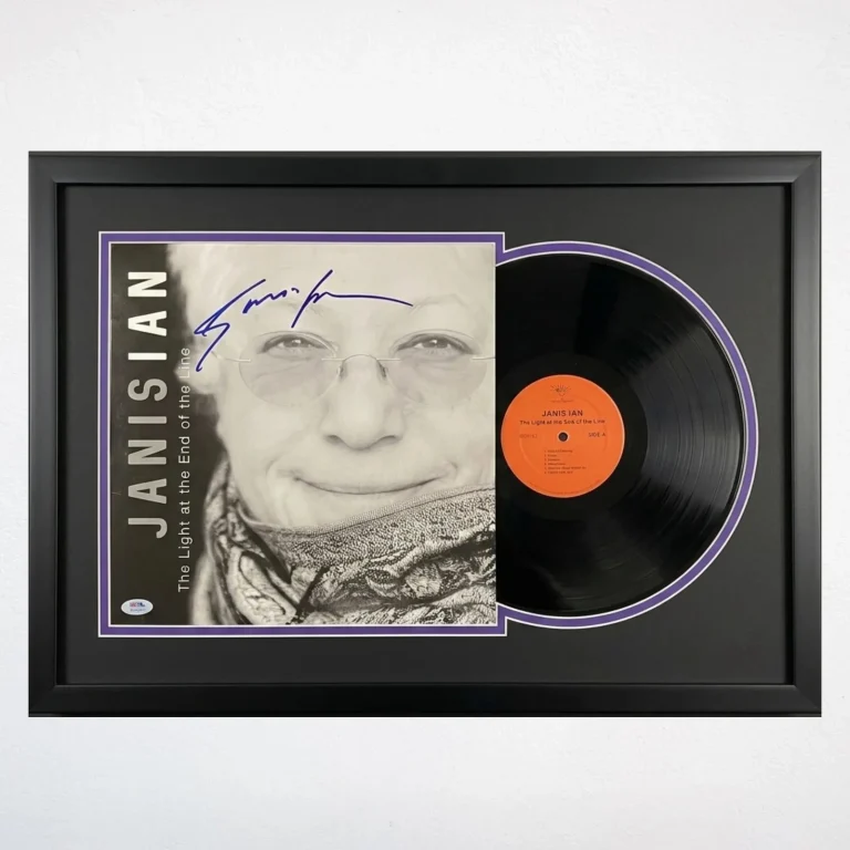 Janis Ian Signed The Light at the End of the Line Custom Framed Vinyl PSA Album