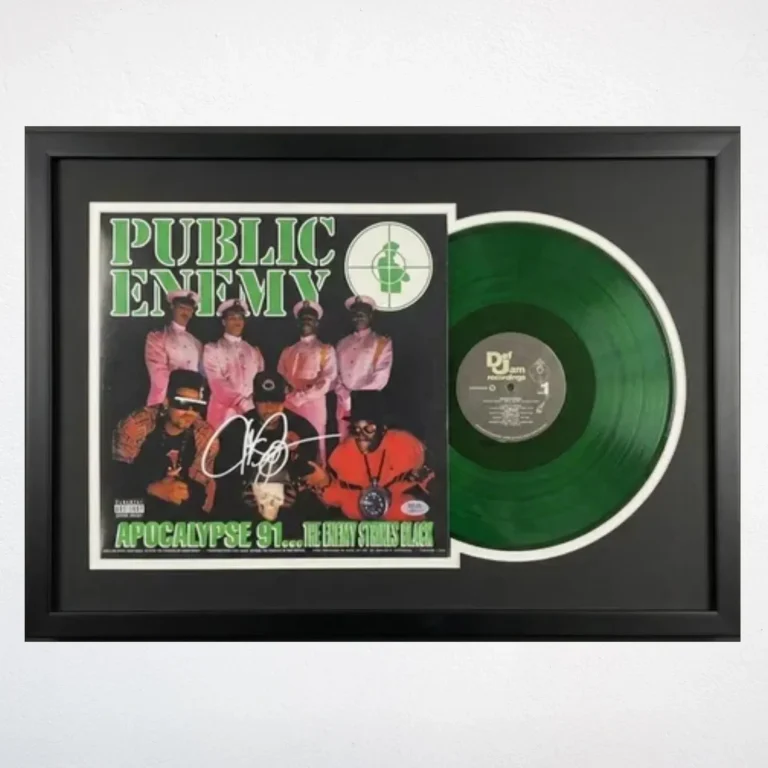 Chuck D  Signed Apocalypse 91 Custom Framed Vinyl PSA Album Auth