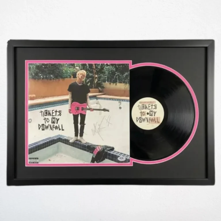 Machine Gun Kelly  Signed Tickets to My Downfall Custom Framed Vinyl PSA Album