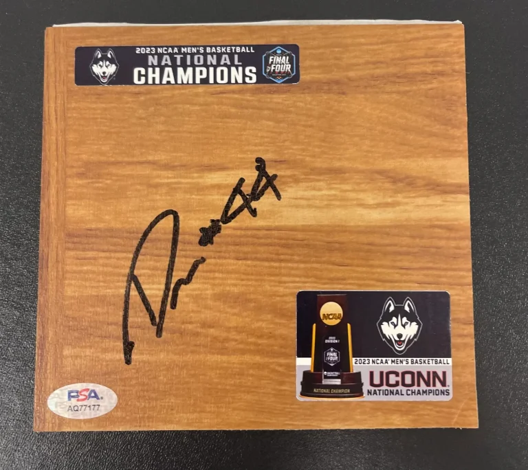 Andre Jackson Jr UConn Huskies Signed Floorboard NCAA PSA