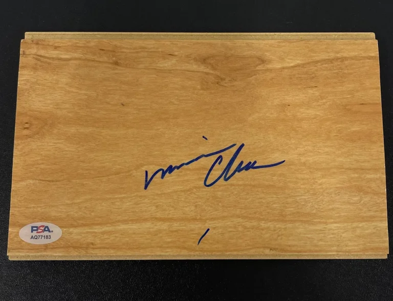 Maurice Cheeks Philadelphia 76ers Signed Floorboard NBA PSA