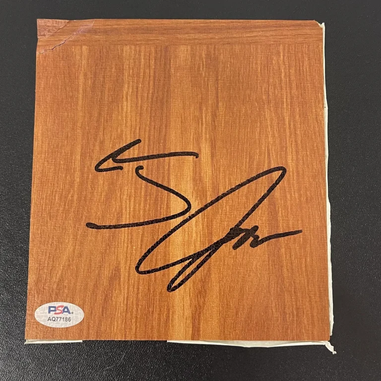 Tristan Jass Vancouver Bandits Signed Floorboard CEBL PSA