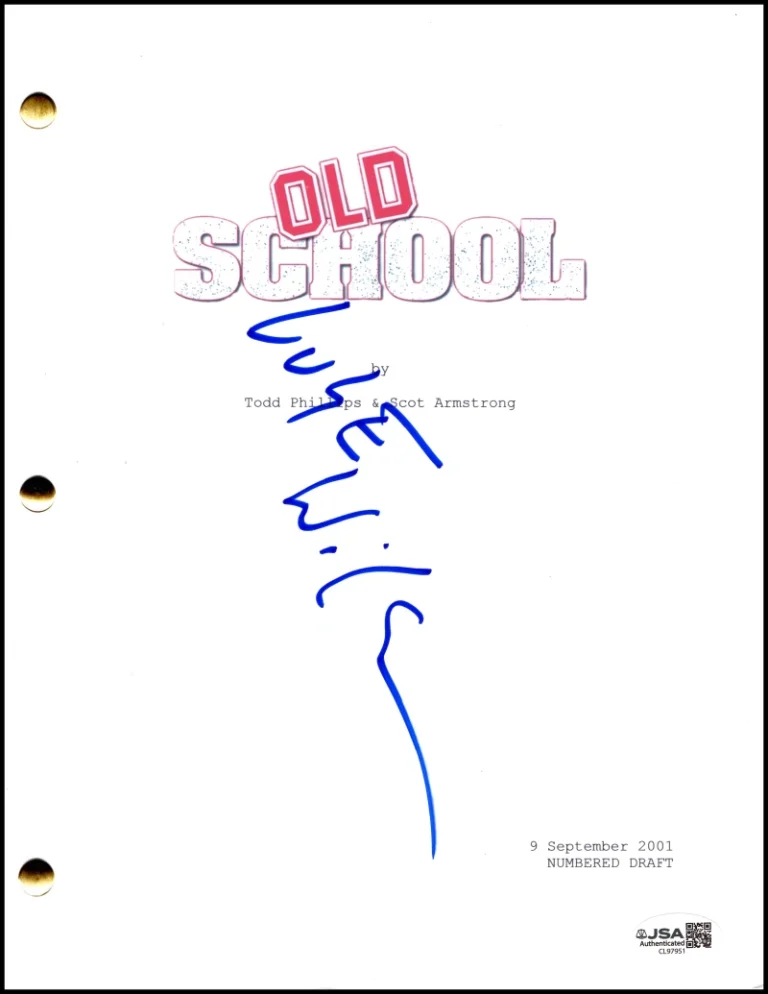 Luke Wilson Signed Autograph Old School Full Movie Script - Mitch Martin JSA COA