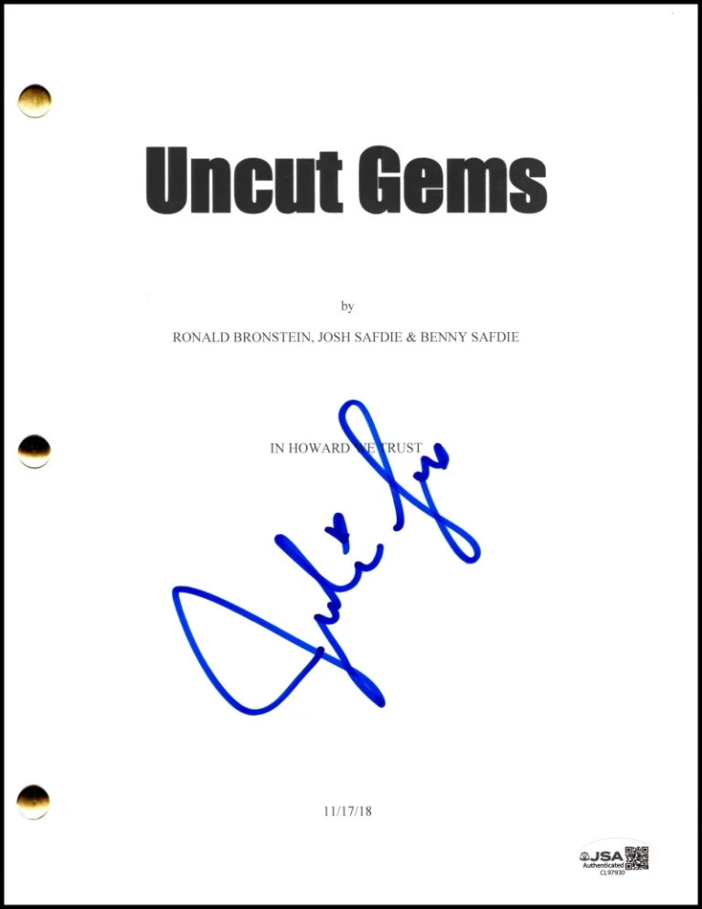 Julia Fox Signed Autograph Uncut Gems Full Movie Script Screenplay w/ JSA COA