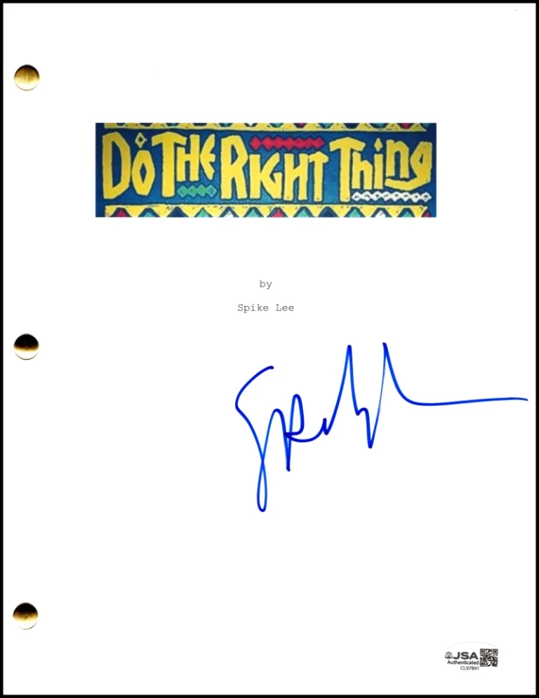 Spike Lee Signed Autograph Do The Right Thing Movie Script Screenplay w/ JSA COA