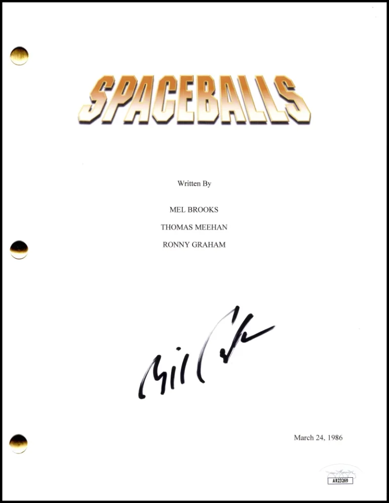 Bill Pullman Signed Autograph Spaceballs Full Movie Script Screenplay w/ JSA COA