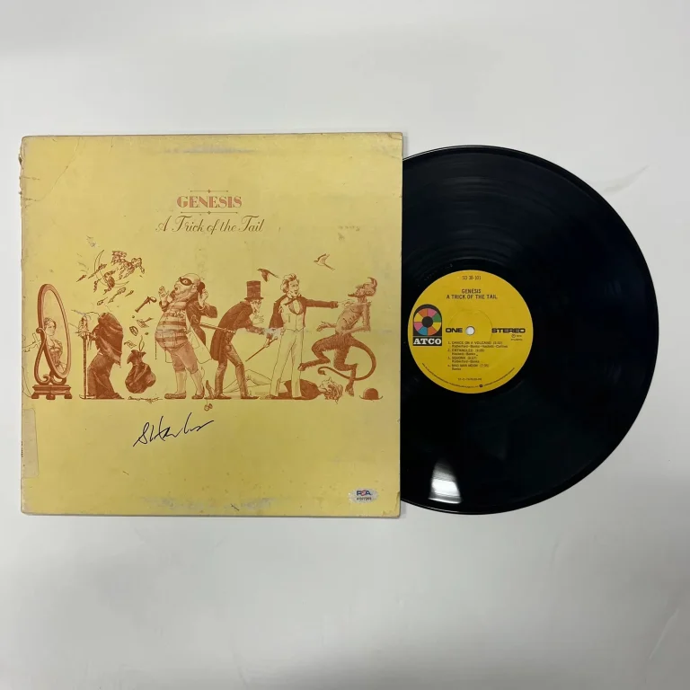 Steve Hackett Signed A Trick of the Tail Vinyl Album PSA