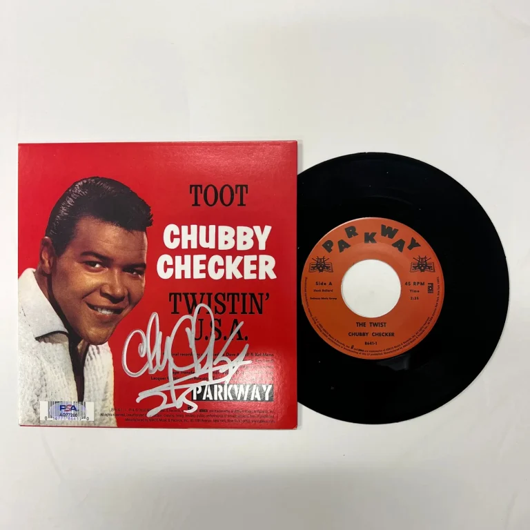 Chubby Checker Signed Twistin' U.S.A. Vinyl Album PSA Autographed