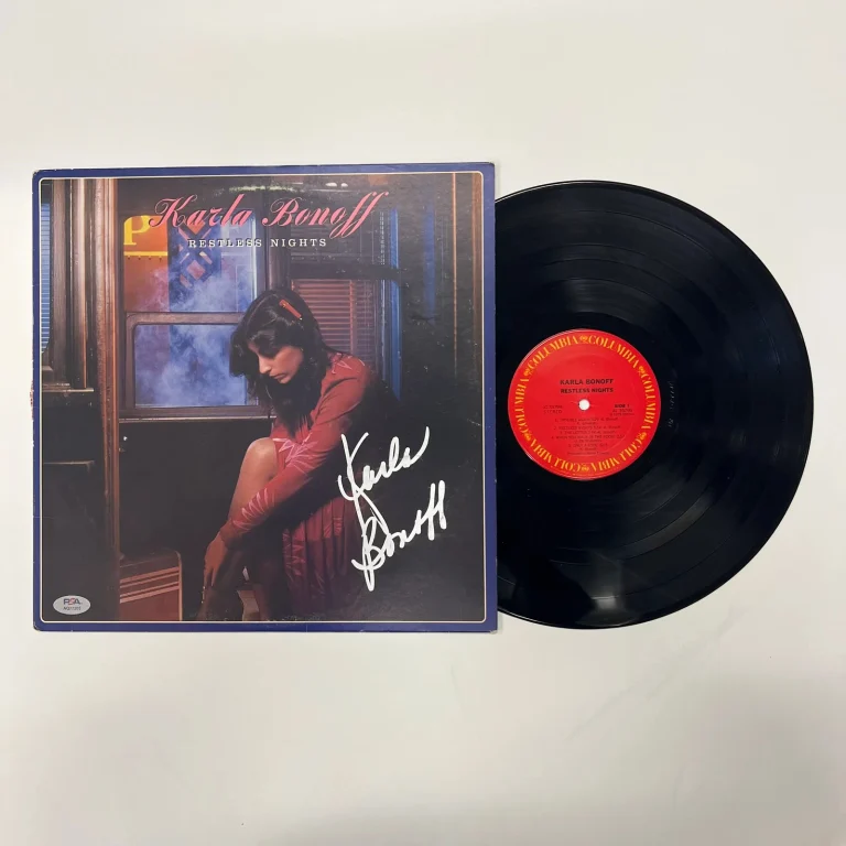 Karla Bonoff Signed Restless Nights Vinyl Album PSA Autographed