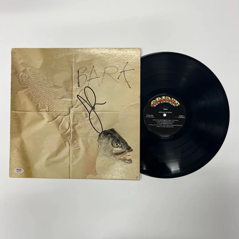 Jorma Kaukonen Signed Bark Vinyl Album PSA Autographed