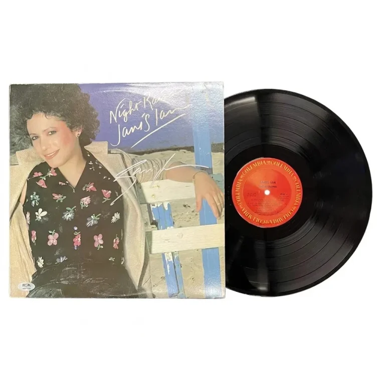 Janis Ian Signed Night Rains Vinyl Album PSA Autographed