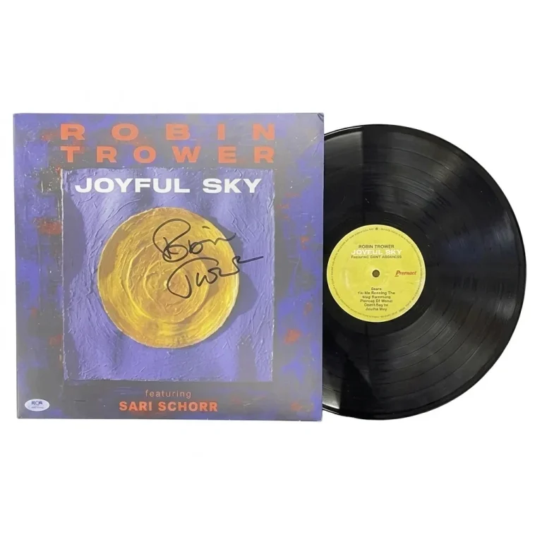 Robin Trower Signed  Joyful Sky Vinyl PSA Album Autographed