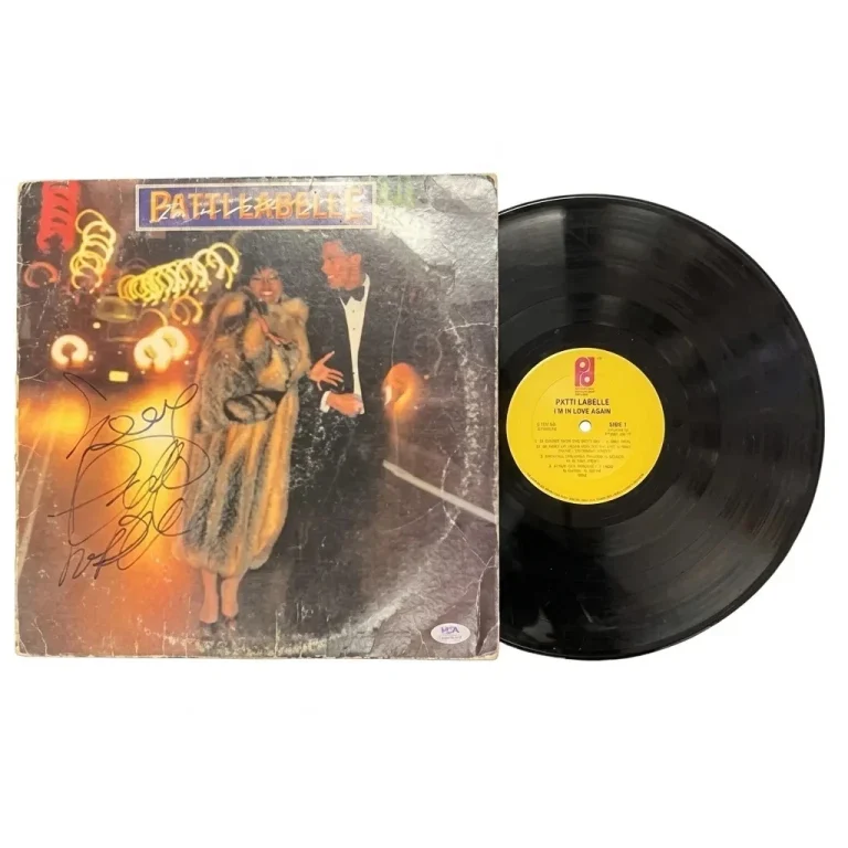 Patti LaBelle Signed  I’m In Love Again Vinyl PSA Album Autographed