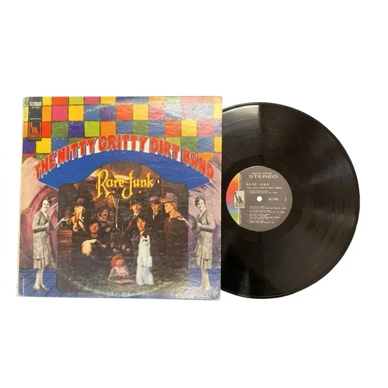 The Nitty Gritty Dirt Band Signed Rare Junk Vinyl PSA Album Autographed