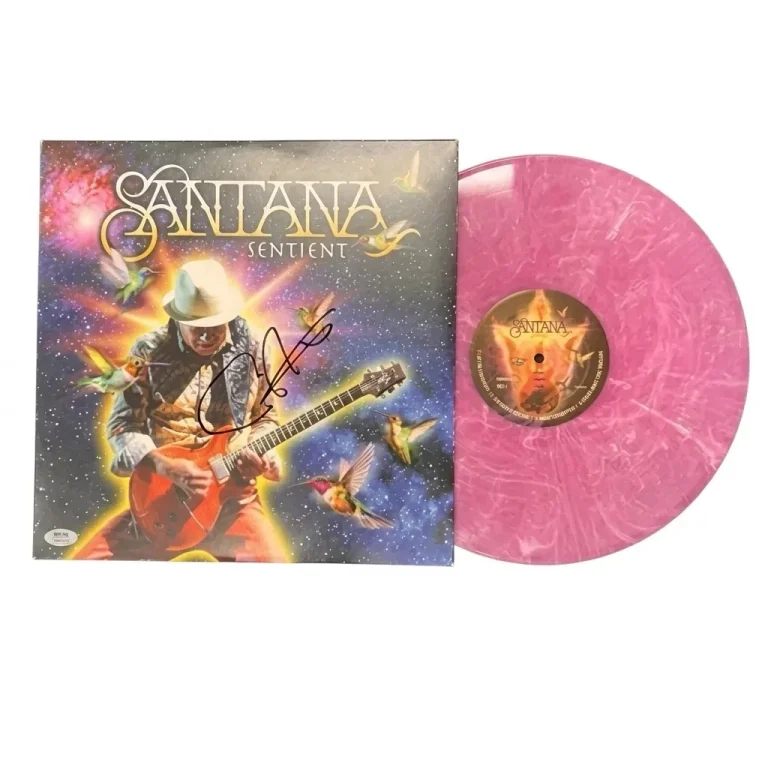 Carlos Santana Signed Sentient Vinyl PSA Album Autographed