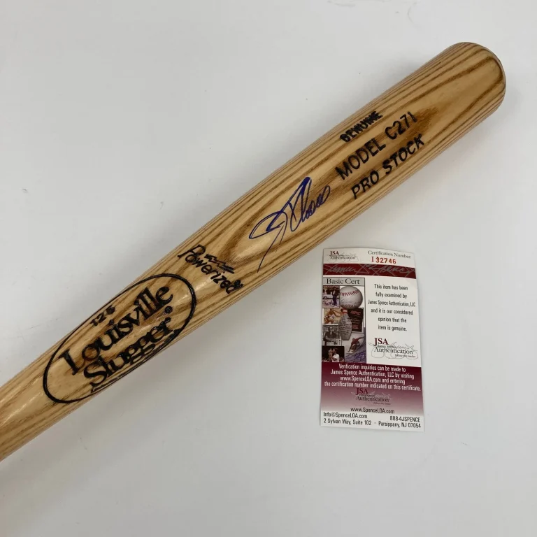 Jim Thome Signed Louisville Slugger Baseball Bat JSA COA
