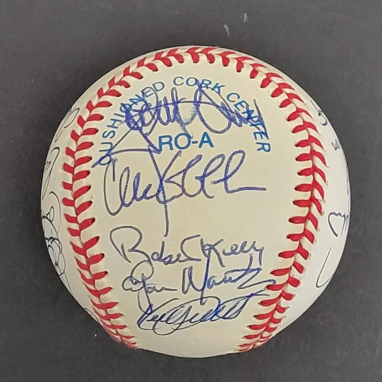 1992 All Star Game Team Signed Baseball Kirby Puckett Cal Ripken Jr. JSA COA
