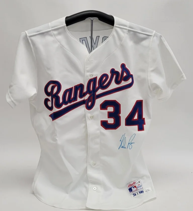 Nolan Ryan Signed 1989 Authentic Game Model Texas Rangers Jersey With JSA COA