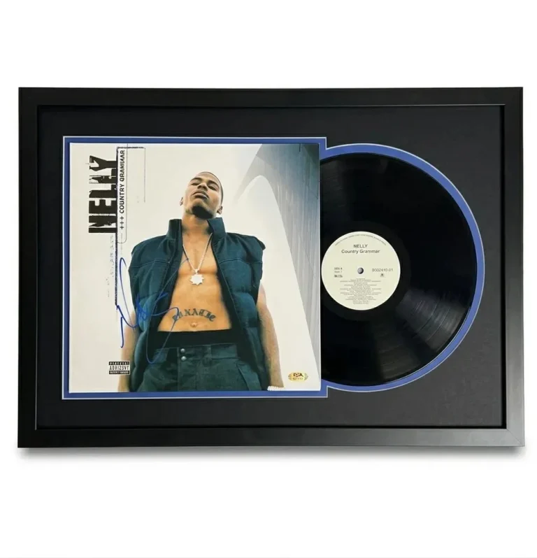 Nelly signed Country Grammar Custom Framed Vinyl PSA Album autographed